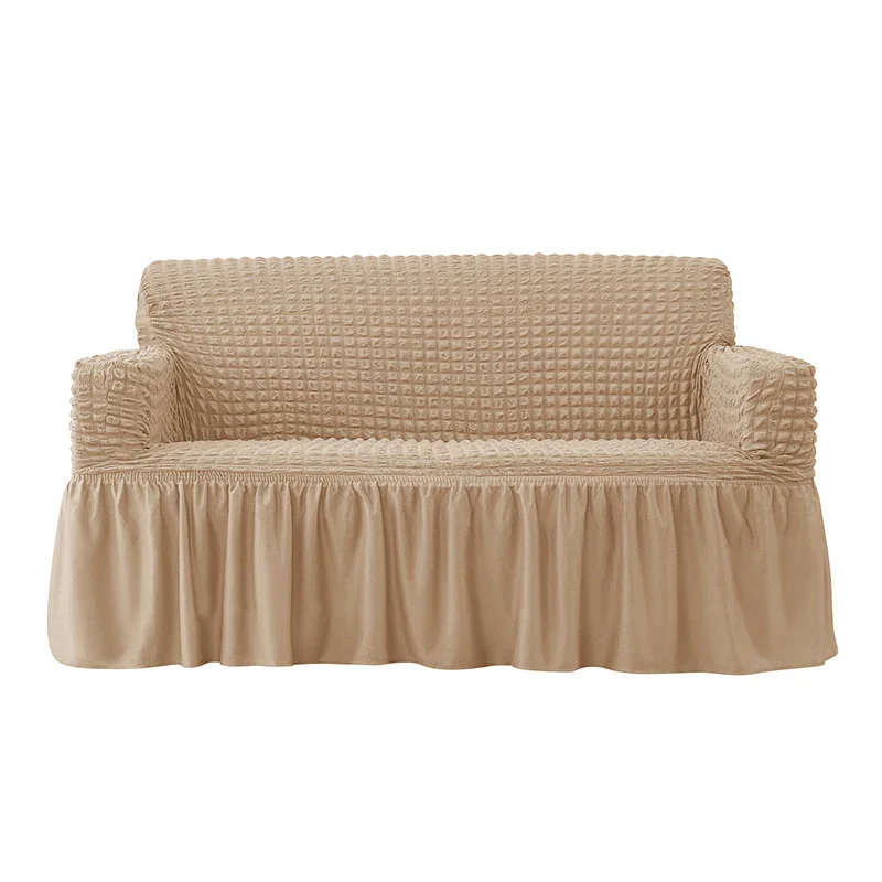 1/2/3/4 Seater Plaid Seersucker Sofa Covers Stretch Couch Cover Thick Corner Sofa Slipcover Protector Elastic Armchair Cover - Image 11