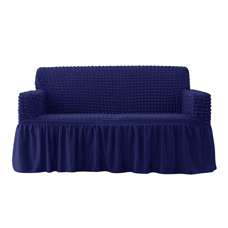 1/2/3/4 Seater Plaid Seersucker Sofa Covers Stretch Couch Cover Thick Corner Sofa Slipcover Protector Elastic Armchair Cover - Image 14