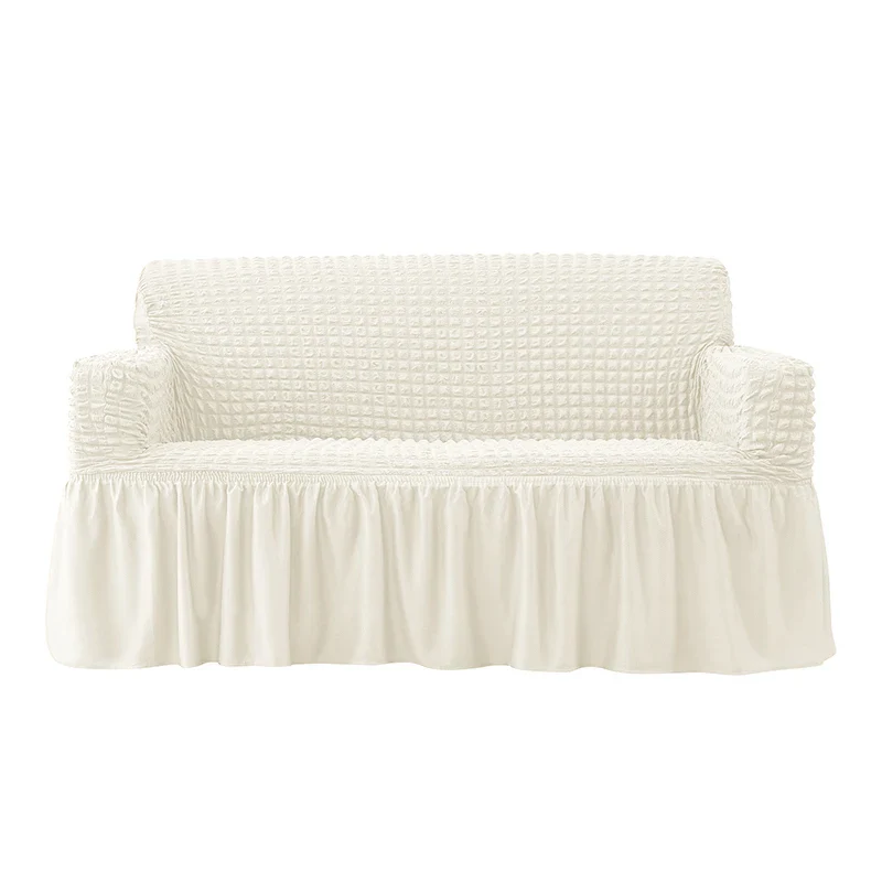1/2/3/4 Seater Plaid Seersucker Sofa Covers Stretch Couch Cover Thick Corner Sofa Slipcover Protector Elastic Armchair Cover - Image 17