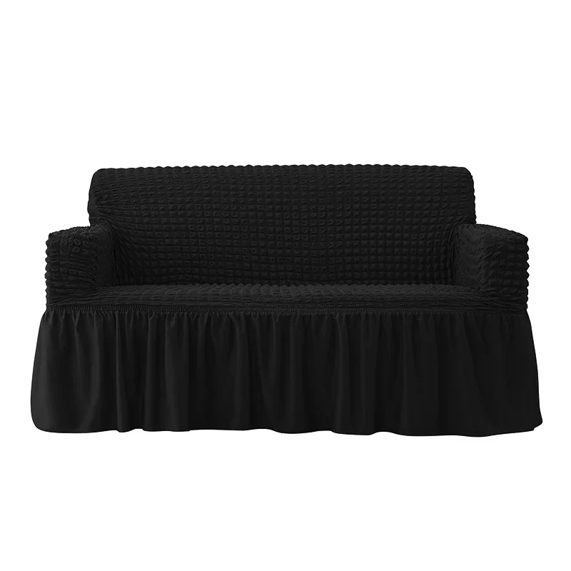1/2/3/4 Seater Plaid Seersucker Sofa Covers Stretch Couch Cover Thick Corner Sofa Slipcover Protector Elastic Armchair Cover - Image 7