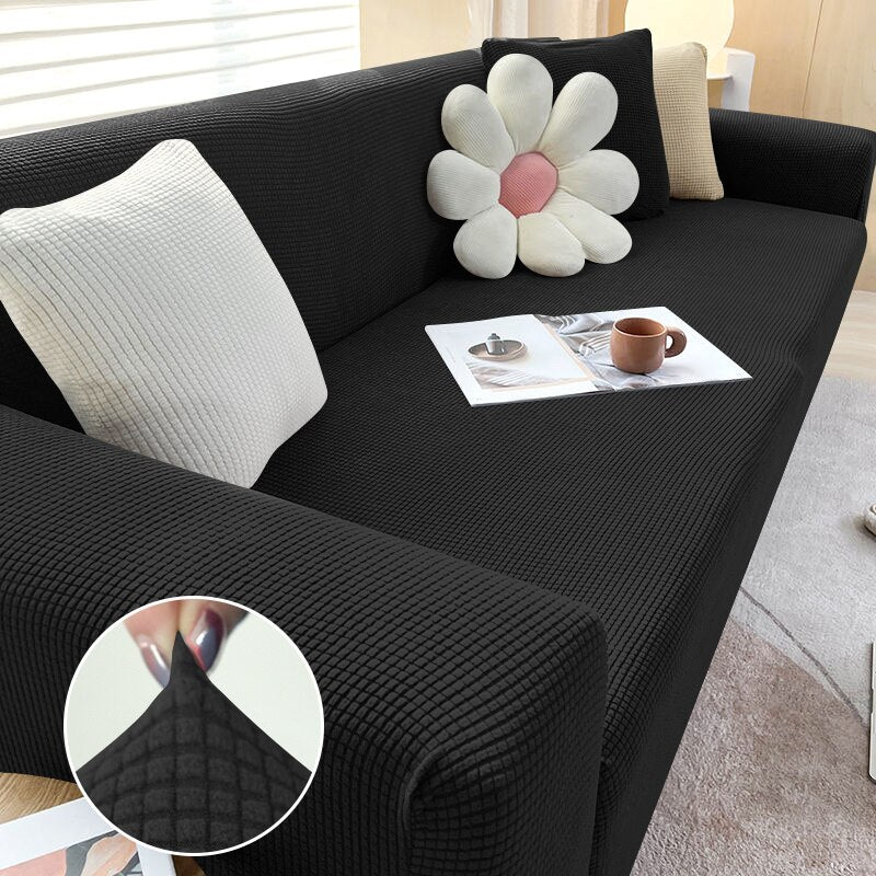 1/2/3/4 Seater Polar Fleece Sofa Cover for Living Room Elastic Thick Stretch L-shaped Corner Sofa Cover Slipcover Couch Cover - Image 12
