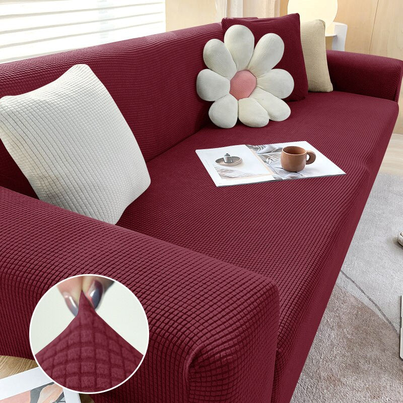 1/2/3/4 Seater Polar Fleece Sofa Cover for Living Room Elastic Thick Stretch L-shaped Corner Sofa Cover Slipcover Couch Cover - Image 13