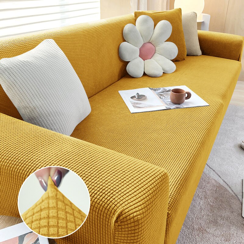 1/2/3/4 Seater Polar Fleece Sofa Cover for Living Room Elastic Thick Stretch L-shaped Corner Sofa Cover Slipcover Couch Cover - Image 20