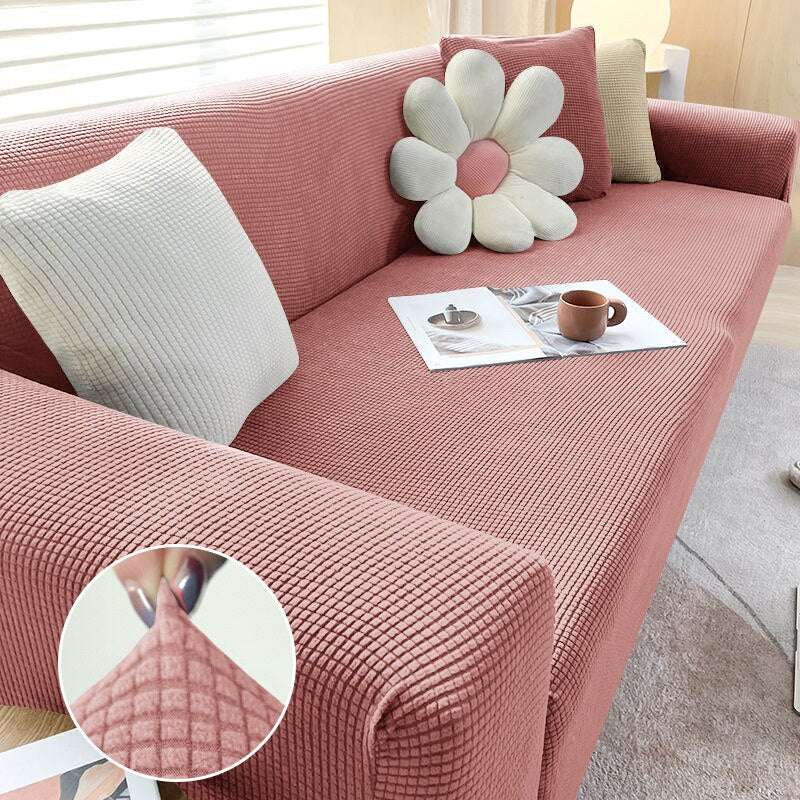1/2/3/4 Seater Polar Fleece Sofa Cover for Living Room Elastic Thick Stretch L-shaped Corner Sofa Cover Slipcover Couch Cover - Image 22