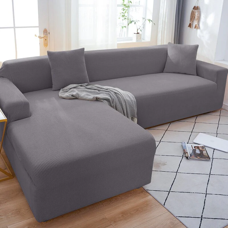 1/2/3/4 Seater Polar Fleece Sofa Cover for Living Room Elastic Thick Stretch L-shaped Corner Sofa Cover Slipcover Couch Cover - Image 6