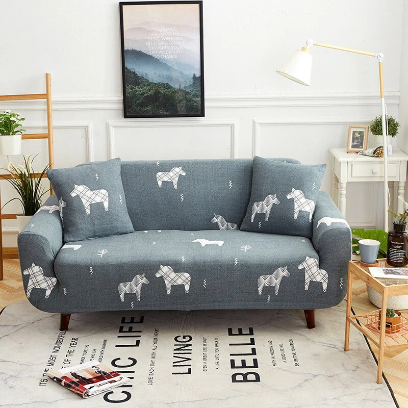 1/2/3/4 Seater Printed Elastic Sofa Covers Stretch Printed Flower Sofa Slipcovers Plaid Sofa Slipcover Sofa Chair Couch Cover Home Decor Covers - Image 10