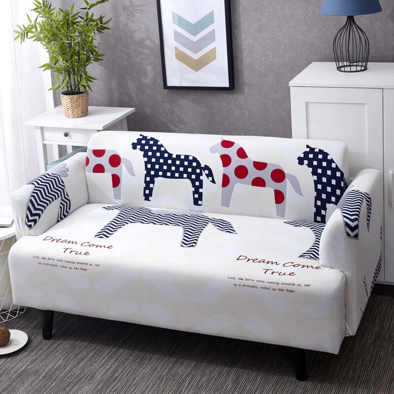 1/2/3/4 Seater Printed Elastic Sofa Covers Stretch Printed Flower Sofa Slipcovers Plaid Sofa Slipcover Sofa Chair Couch Cover Home Decor Covers - Image 16