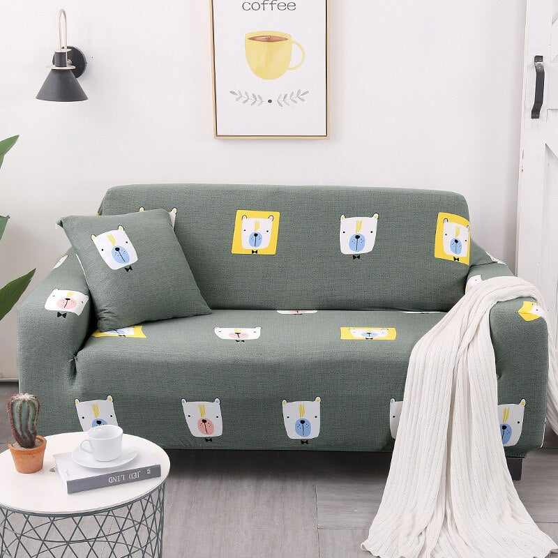 1/2/3/4 Seater Printed Elastic Sofa Covers Stretch Printed Flower Sofa Slipcovers Plaid Sofa Slipcover Sofa Chair Couch Cover Home Decor Covers - Image 27