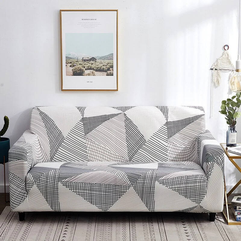 1/2/3/4 Seater Printed Elastic Sofa Covers Stretch Printed Flower Sofa Slipcovers Plaid Sofa Slipcover Sofa Chair Couch Cover Home Decor Covers - Image 29