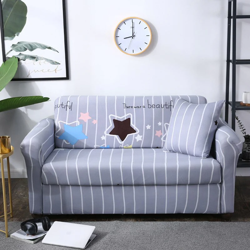 1/2/3/4 Seater Printed Elastic Sofa Covers Stretch Printed Flower Sofa Slipcovers Plaid Sofa Slipcover Sofa Chair Couch Cover Home Decor Covers - Image 9
