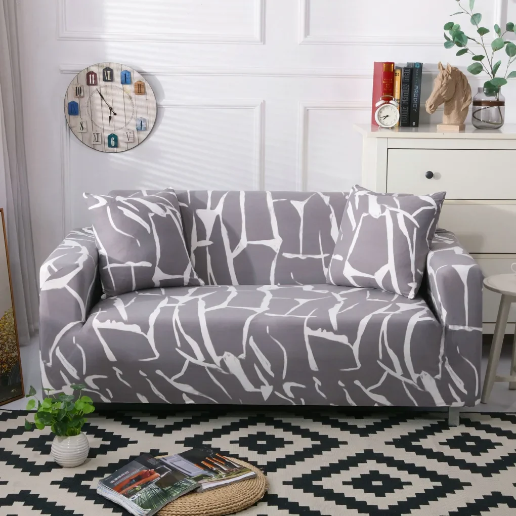 1/2/3/4 Seater Sofa Slipcovers Elastic Green Leaf Sofa Couch Cover Funda Sofa Chair Sofa Covers - Image 25