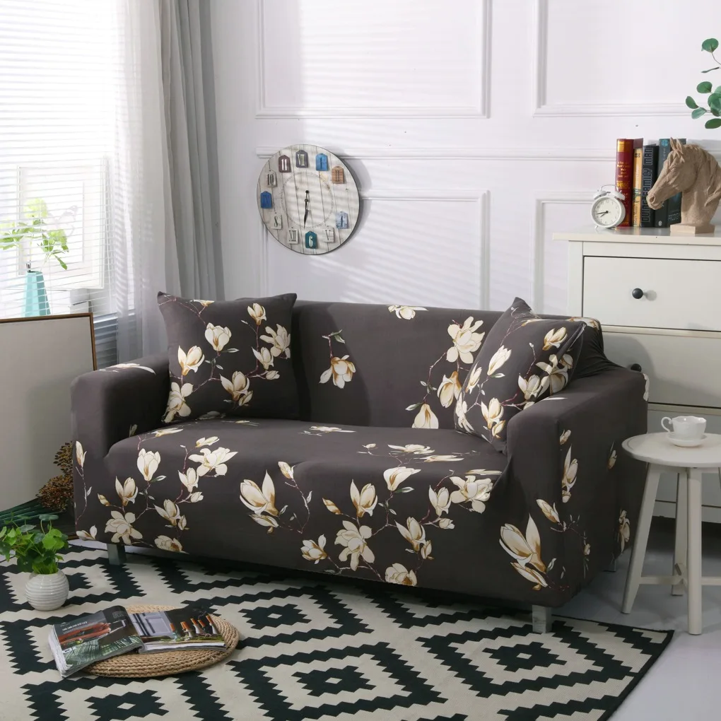 1/2/3/4 Seater Sofa Slipcovers Elastic Green Leaf Sofa Couch Cover Funda Sofa Chair Sofa Covers - Image 28