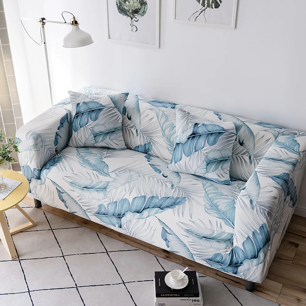 1/2/3/4 Seater Sofa Slipcovers Elastic Green Leaf Sofa Couch Cover Funda Sofa Chair Sofa Covers - Image 31