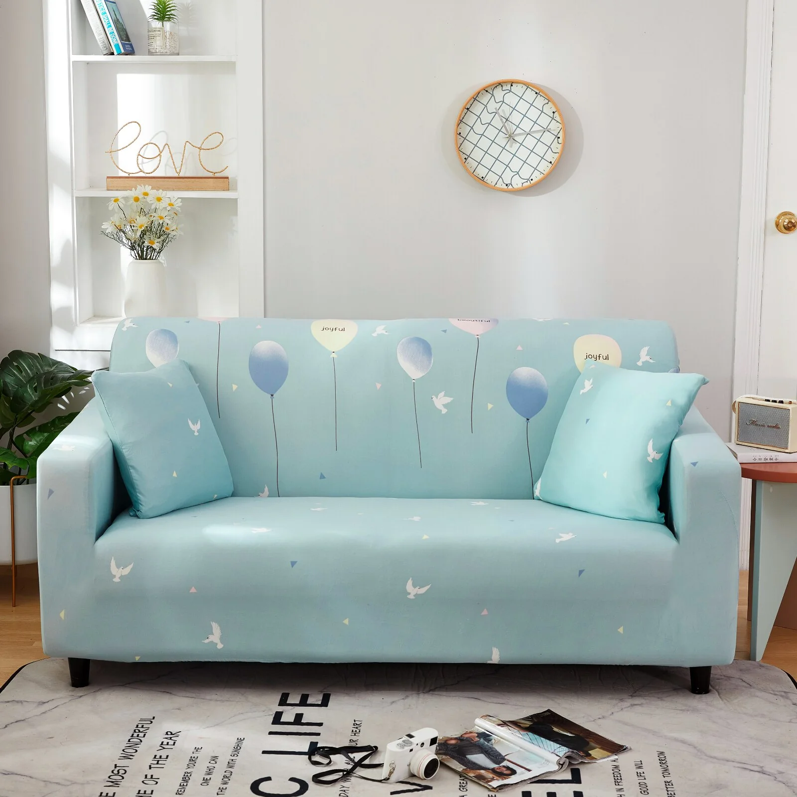 1/2/3/4seats Elastic Magic Sofa Cover Sofa All-inclusive Polyester Modern Elastic Corner Couch Slipcover Elastic 1/2/3/4 Seater L-Style Sofa Cover - Image 20