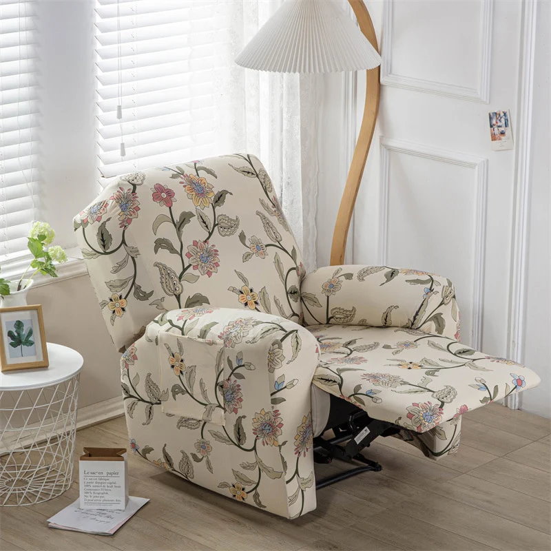 1/2/3 Seater Printed Recliner Sofa Covers Accent Elastic Armchair Cover Relax Lazy Boy Sofa Protector Covers Lounge Home Decor - Image 11