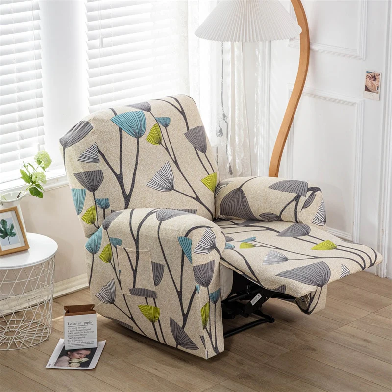 1/2/3 Seater Printed Recliner Sofa Covers Accent Elastic Armchair Cover Relax Lazy Boy Sofa Protector Covers Lounge Home Decor - Image 14