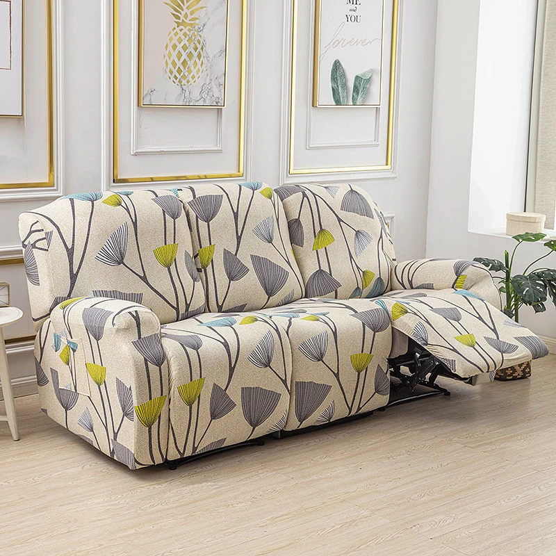 1/2/3 Seater Printed Recliner Sofa Covers Accent Elastic Armchair Cover Relax Lazy Boy Sofa Protector Covers Lounge Home Decor - Image 25
