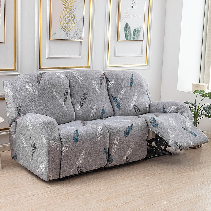1/2/3 Seater Printed Recliner Sofa Covers Accent Elastic Armchair Cover Relax Lazy Boy Sofa Protector Covers Lounge Home Decor - Image 37