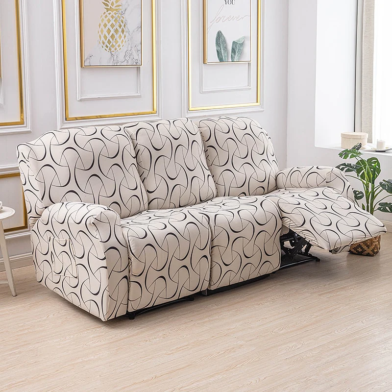 1/2/3 Seater Printed Recliner Sofa Covers Accent Elastic Armchair Cover Relax Lazy Boy Sofa Protector Covers Lounge Home Decor - Image 40