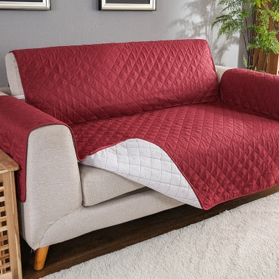 1/2/3 Seater Quilted Anti-wear Sofa Cover for Dogs Pets Kids Anti-Slip Couch Recliner Slipcovers Armchair Furniture Protector - Image 3