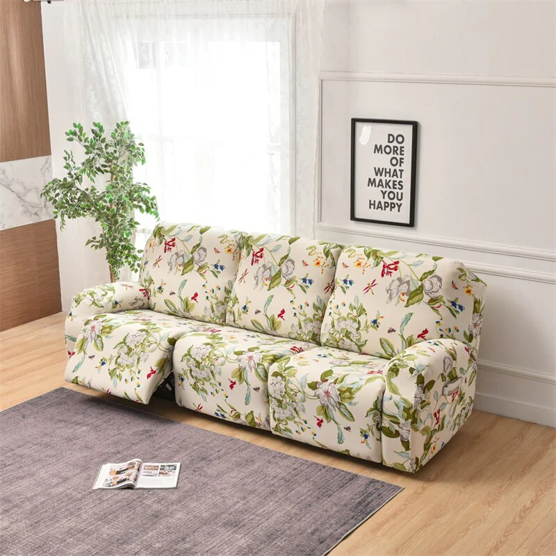 1 2 3 Seater Recliner Sofa Cover Stretch Lazy Boy Chair Cover Elastic Sofa Slipcovers for Living Room Armchair Furniture Covers - Image 7