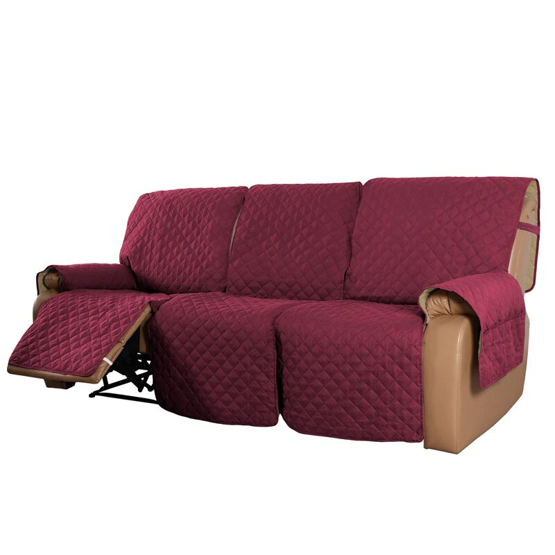 1 2 3 Seater Recliner Sofa Covers Pet Kids Dog Sofa Mat Solid Lounger Couch Towel  Armchair Covers Lazy Boy Chair Sofa Slipcovers - Image 25