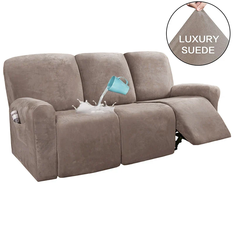 1 2 3 Seater Waterproof Recliner Sofa Covers Elastic Spandex Relax Lazy Boy Chair Cover for Living Room Armchair Sofa Cover - Image 7