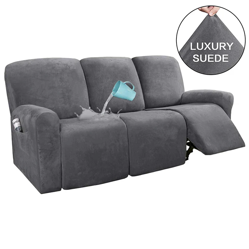 1 2 3 Seater Waterproof Recliner Sofa Covers Elastic Spandex Relax Lazy Boy Chair Cover for Living Room Armchair Sofa Cover - Image 8
