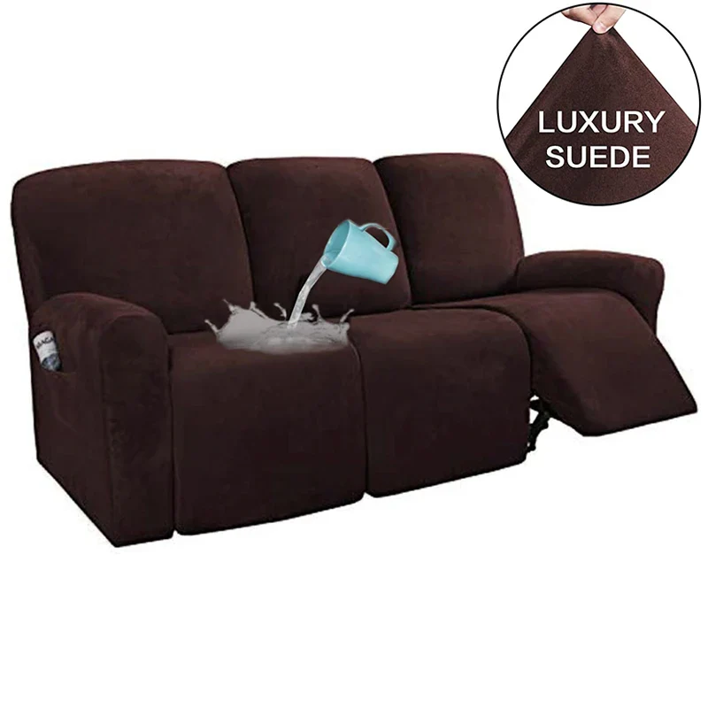 1 2 3 Seater Waterproof Recliner Sofa Covers Elastic Spandex Relax Lazy Boy Chair Cover for Living Room Armchair Sofa Cover - Image 9
