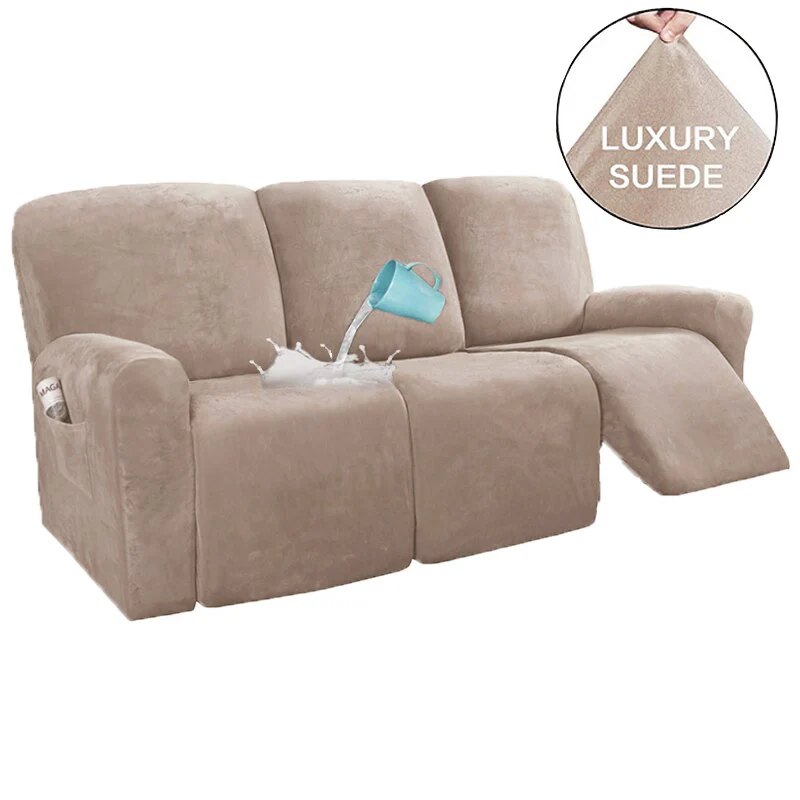 1 2 3 Seater WaterRepellent Recliner Sofa Covers Elastic Relax Massage Couch Slipcovers for Living Room Armchair Sofa Covers - Image 10