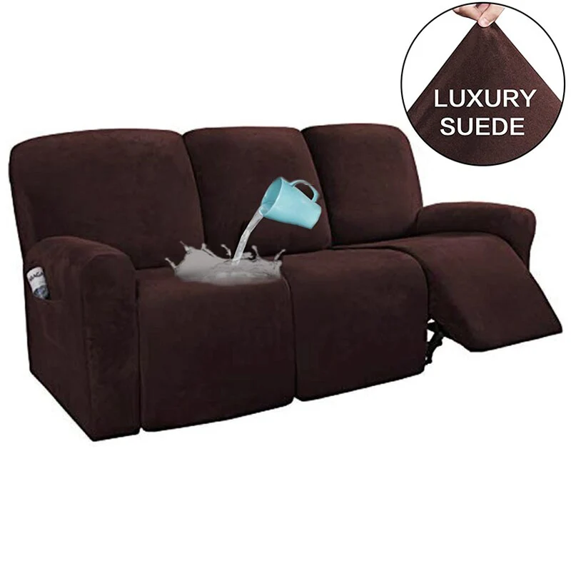 1 2 3 Seater WaterRepellent Recliner Sofa Covers Elastic Relax Massage Couch Slipcovers for Living Room Armchair Sofa Covers - Image 9