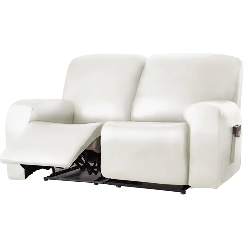 1 2 Seat Waterproof Leather Recliner Sofa Cover PU Leather Armchair Cover Lazy Boy Chair Cover Elastic Single Sofa Slipcover - Image 13