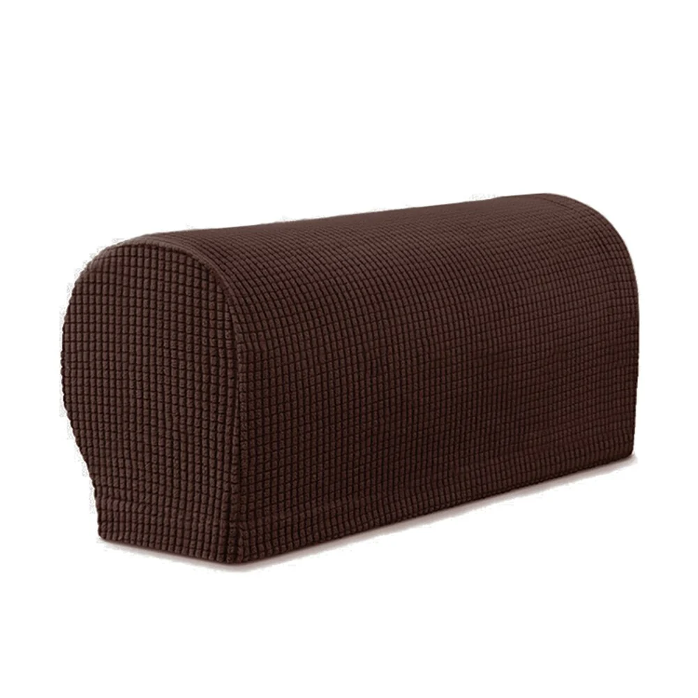 1 Pair Stretch Armrest Covers Set Chair Sofa Arm Protectors Armchair Covers Solid Couch Cover Removable Elastic Loveseat Sover - Image 18