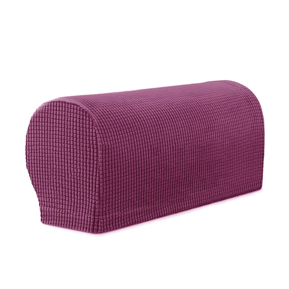 1 Pair Stretch Armrest Covers Set Chair Sofa Arm Protectors Armchair Covers Solid Couch Cover Removable Elastic Loveseat Sover - Image 24