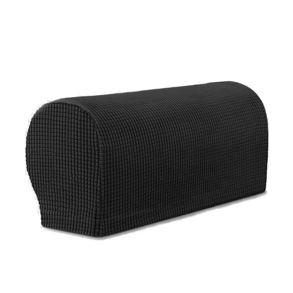1 Pair Stretch Armrest Covers Set Chair Sofa Arm Protectors Armchair Covers Solid Couch Cover Removable Elastic Loveseat Sover - Image 9