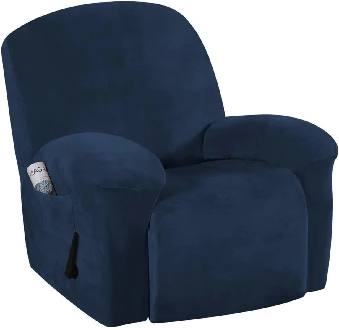 1 Seater High Grade Velvet Non-slip Relax Armchair Cover All-inclusive Recliner Sofa Cover Elastic Recliner Case Suede Couch Armchair Cover - Image 20
