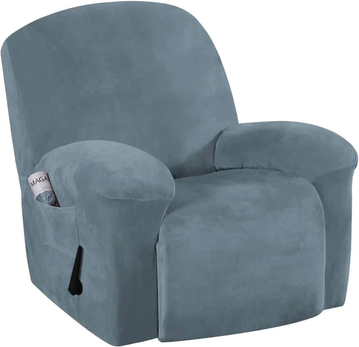 1 Seater High Grade Velvet Non-slip Relax Armchair Cover All-inclusive Recliner Sofa Cover Elastic Recliner Case Suede Couch Armchair Cover - Image 25
