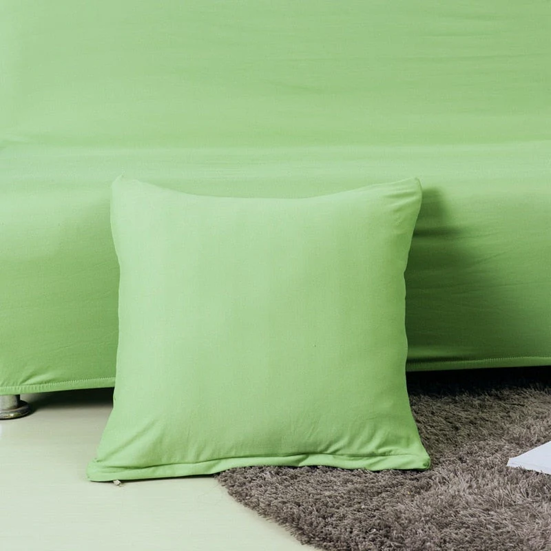 10 Soild Colors Armless Sofa Bed Cover Folding Sofa Seat Slipcovers Stretch Covers Couch Protector Elastic Futon Bench Covers for Sofa - Image 5