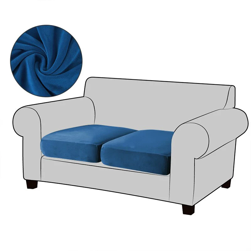 2025 Velvet Sofa Seat Cushion Covers For Living Room Plush Sofa Cushion Covers Soft Stretch Sofas Couch Slipcover - Image 15