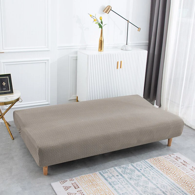 3 Different Sizes Jacquard Fabric Armless Sofa Bed Cover Sofa New Year Decor Slipcovers Stretch Protector Elastic Bench Cover - Image 4