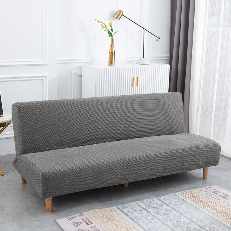3 Different Sizes Jacquard Fabric Armless Sofa Bed Cover Sofa New Year Decor Slipcovers Stretch Protector Elastic Bench Cover - Image 9