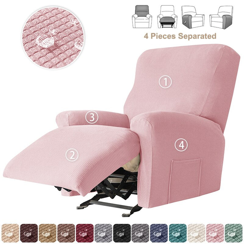 3 Seater Recliner Sofa Cover Waterproof Elastic Three Reclining Chair Cover Protector Lazy Boy Relax Armchair Cover - Image 31