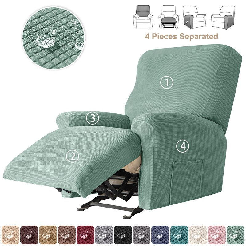 3 Seater Recliner Sofa Cover Waterproof Elastic Three Reclining Chair Cover Protector Lazy Boy Relax Armchair Cover - Image 32