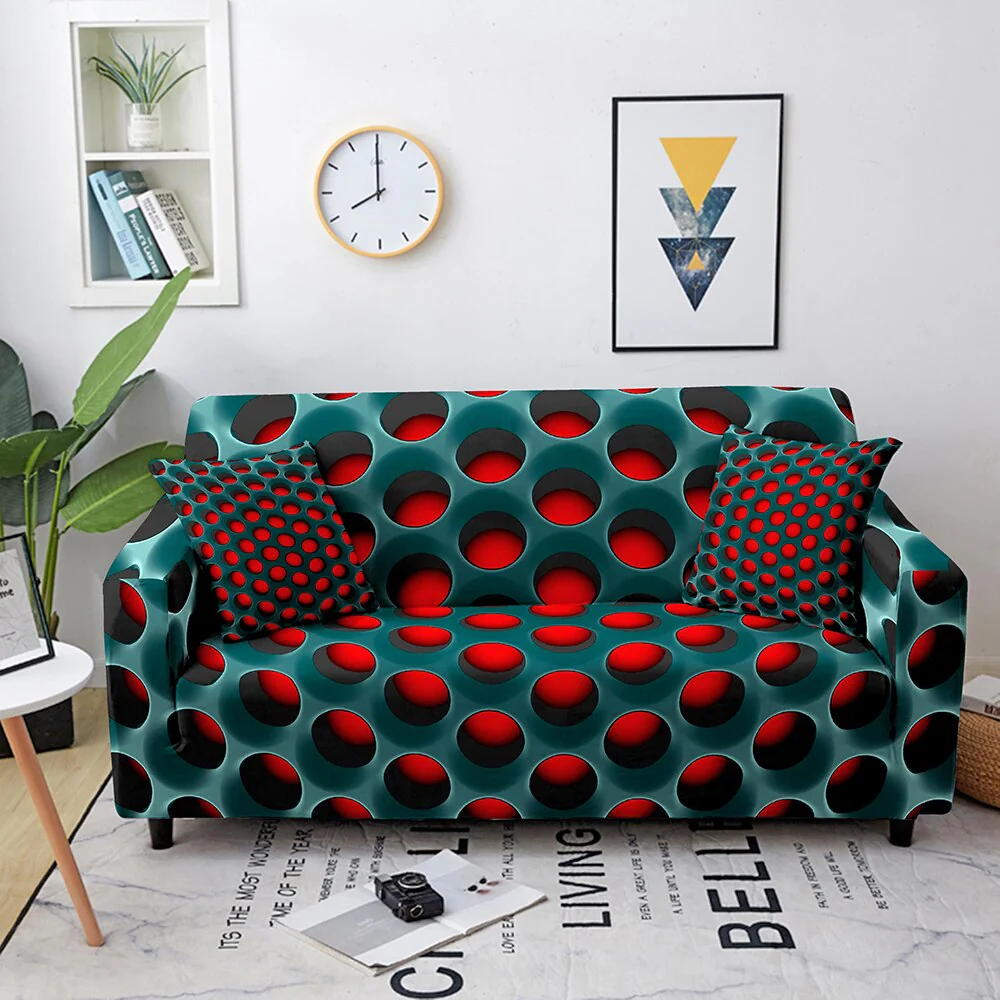3D Sofa Covers 3D Couch Covers Case Corner Sofa Cover Elastic Couch Slipcovers Sofa Protector Funda Sofa Couch Cover 1/2/3/4 Seaters - Image 3
