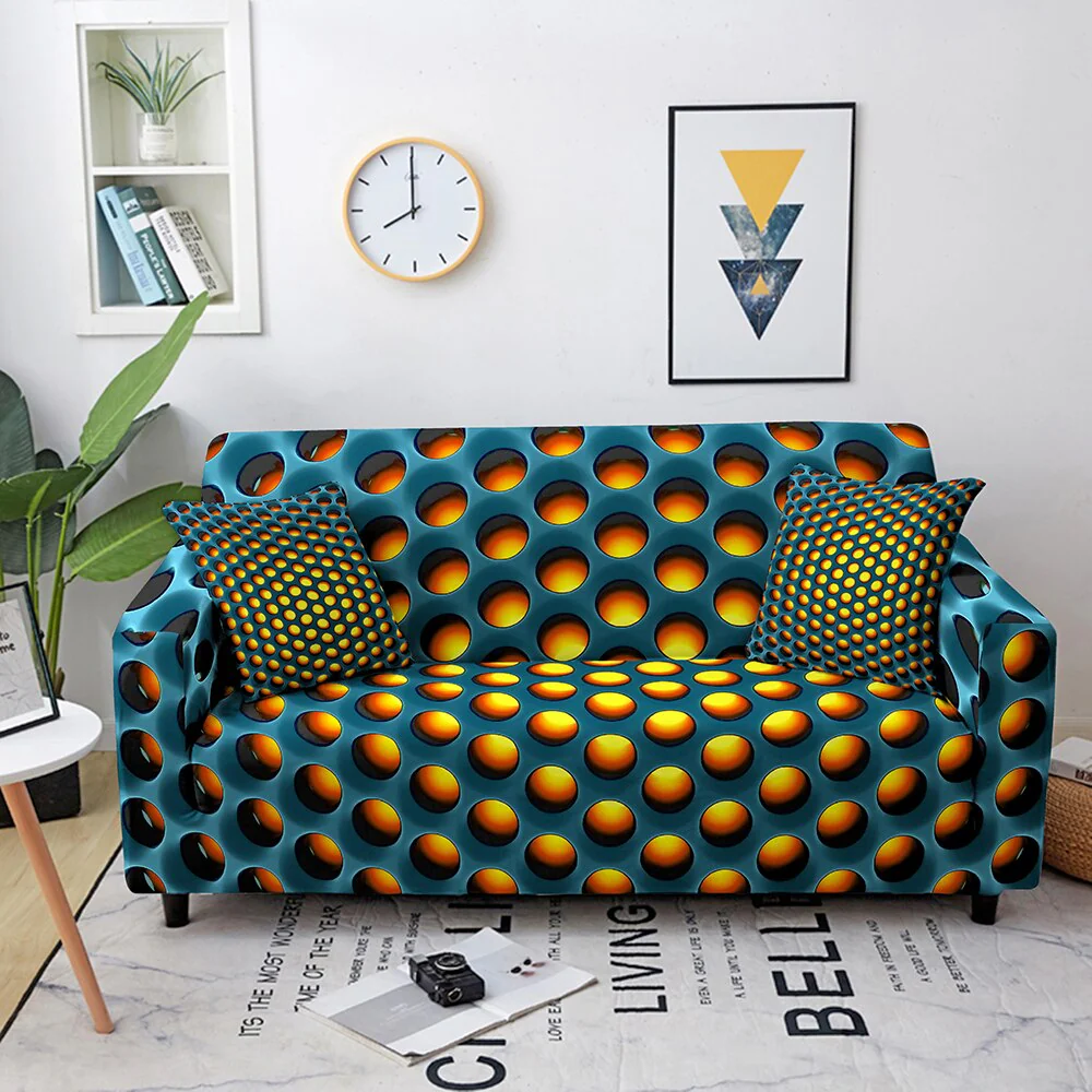 3D Sofa Covers 3D Couch Covers Case Corner Sofa Cover Elastic Couch Slipcovers Sofa Protector Funda Sofa Couch Cover 1/2/3/4 Seaters - Image 9