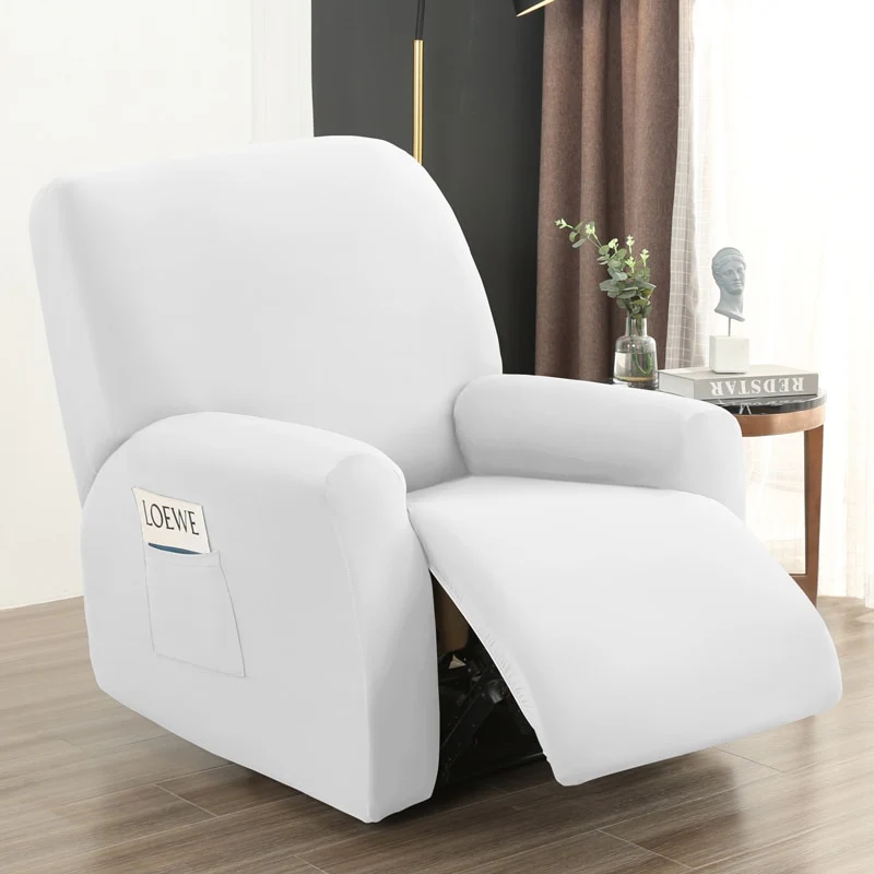 4 pieces Waterproof Recliner Sofa Cover for Living Room Elastic Reclining Chair Cover Protection Lazy Boy Relax Armchair Cover - Image 13