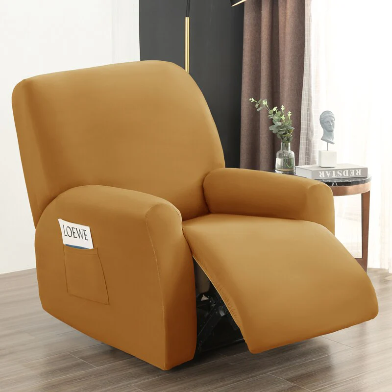 4 pieces Waterproof Recliner Sofa Cover for Living Room Elastic Reclining Chair Cover Protection Lazy Boy Relax Armchair Cover - Image 20