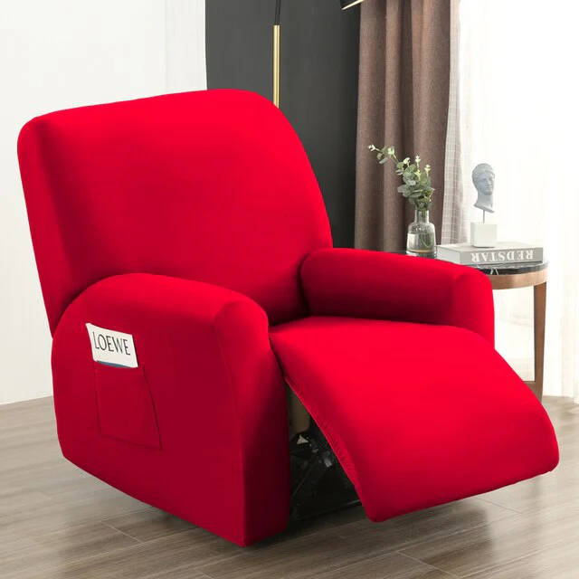 4 pieces Waterproof Recliner Sofa Cover for Living Room Elastic Reclining Chair Cover Protection Lazy Boy Relax Armchair Cover - Image 22