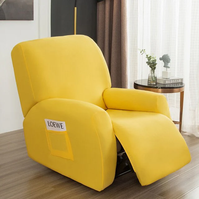 4 pieces Waterproof Recliner Sofa Cover for Living Room Elastic Reclining Chair Cover Protection Lazy Boy Relax Armchair Cover - Image 24