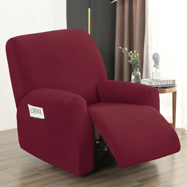 4 pieces Waterproof Recliner Sofa Cover for Living Room Elastic Reclining Chair Cover Protection Lazy Boy Relax Armchair Cover - Image 26